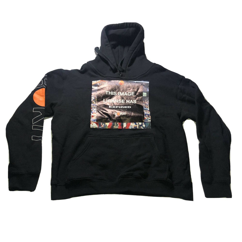 Rokit License Black‎ Graphic Print Hoodies Size XL